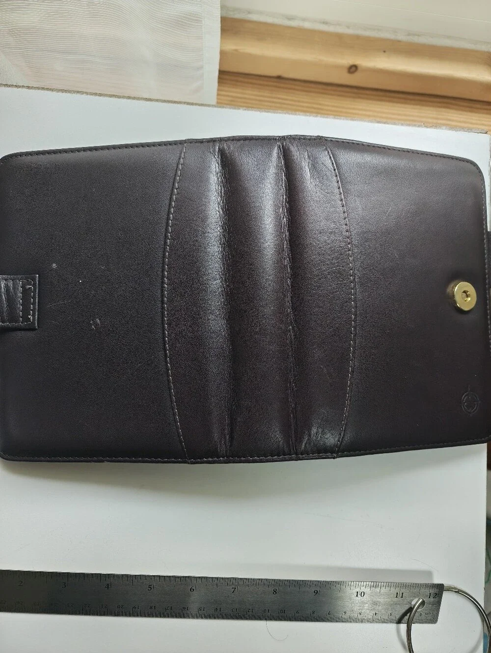 Franklin covey Leather Organizer Planner with Snap Closure - Dark Cherry 🍒